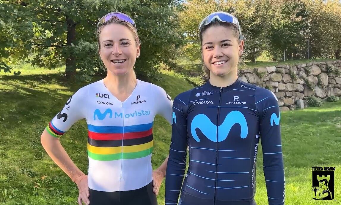 La campeona del Mundo, Annemiek van Vleuten y Sara Martín animan a la participación de la Fiesta de la Bicicleta de Tierra Aranda