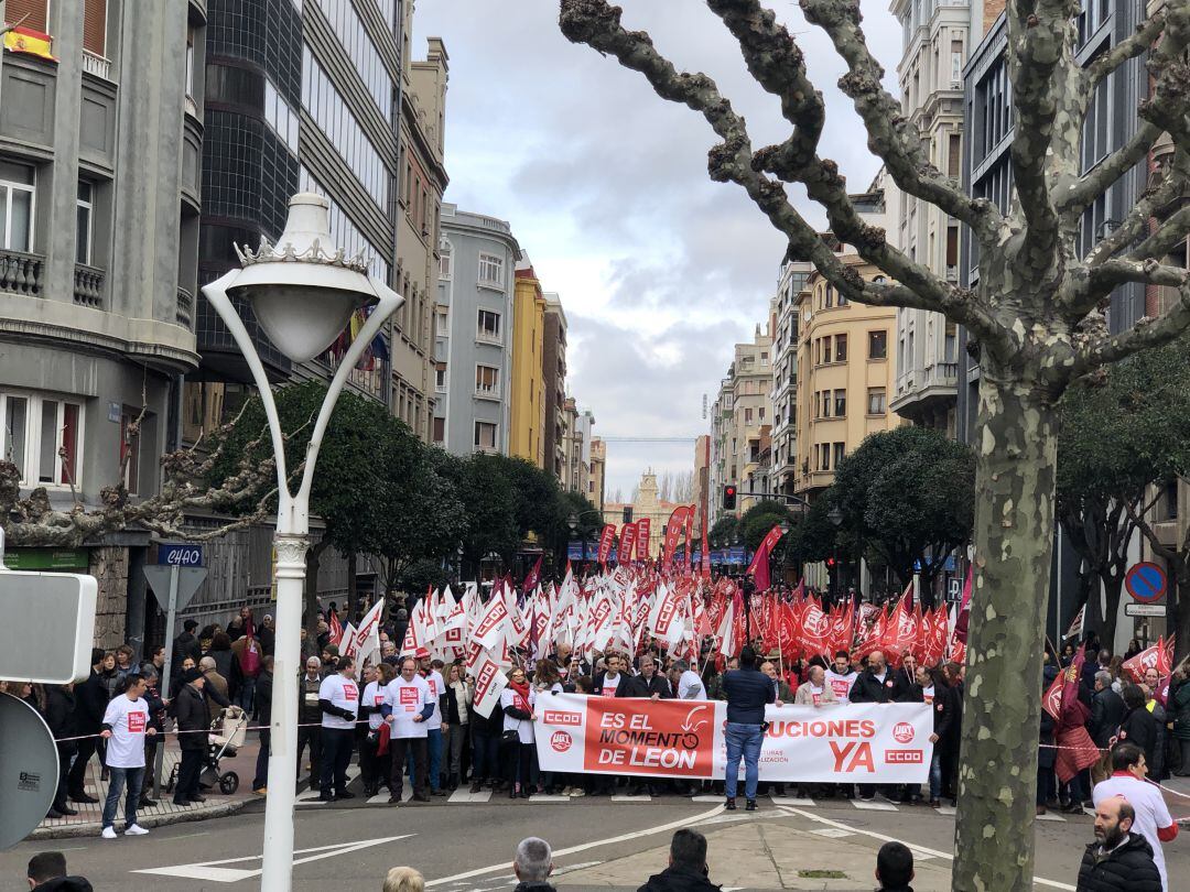 Marcha del 16F en León