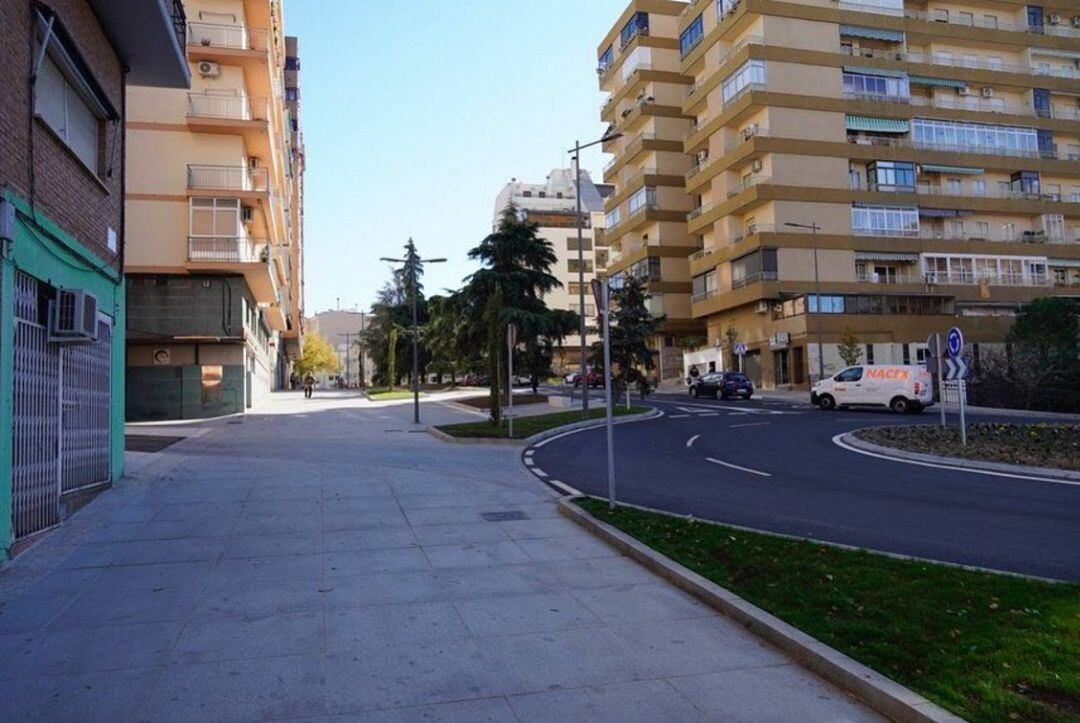 Corredor peatonal calle Viena