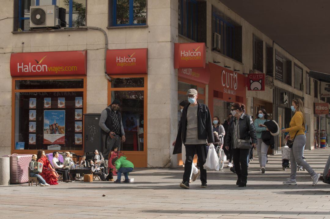 Imagen de la capital riojana durante su confinamiento perimetral.