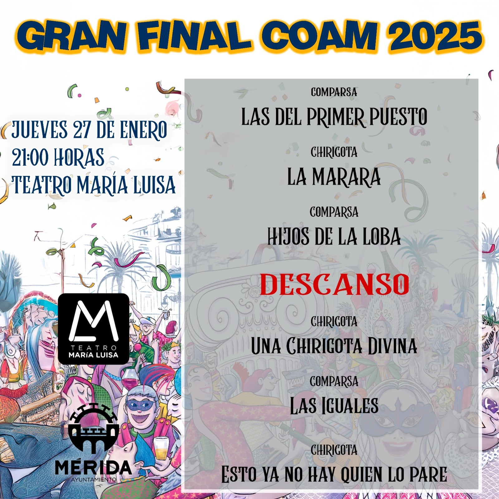 Cartel Gran Final COAM 2025