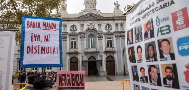 Protesta frente al Tribunal Supremo