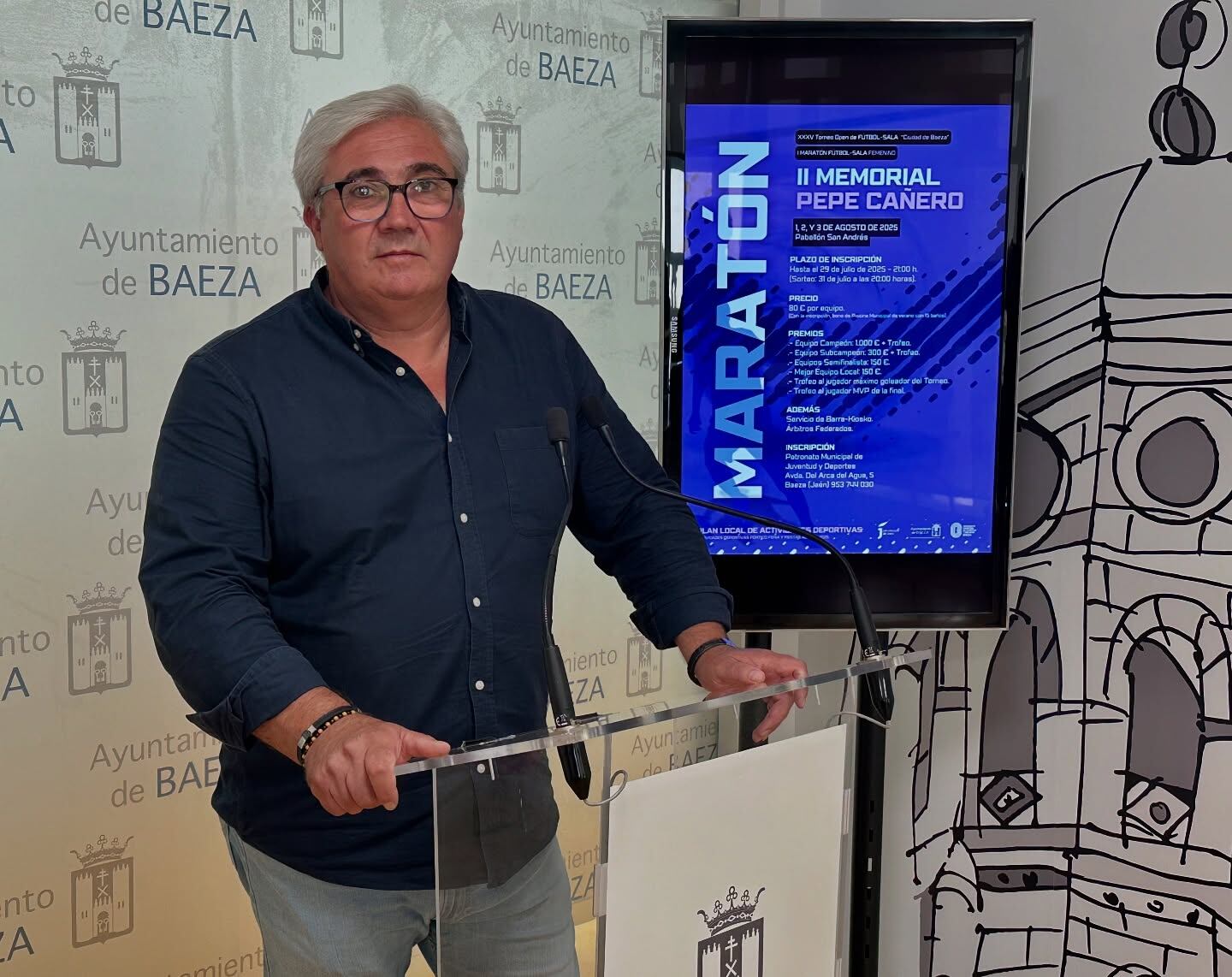 Bartolomé Cruz, concejal de Deportes del Ayuntamiento de Baeza