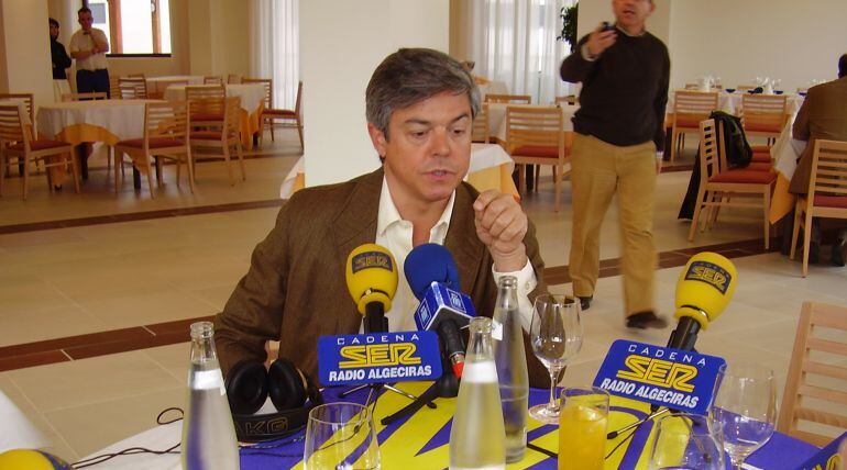 Juan Carlos Juárez en el Hoy por Hoy Campo de Gibraltar realizado en el año 2005.