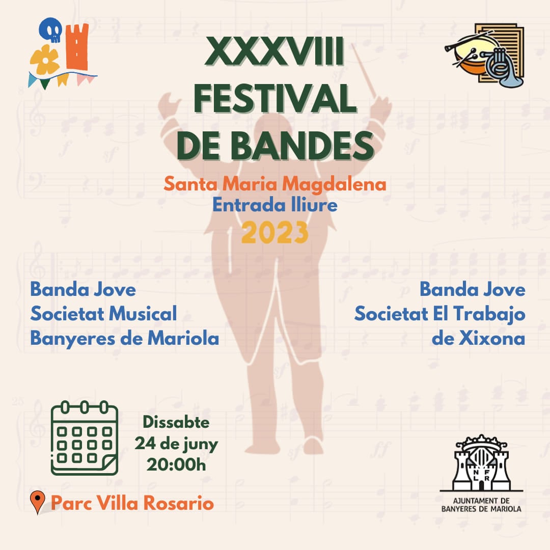 Cartel del festival de Bandas