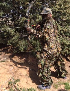 Camuflada para la caza con arco