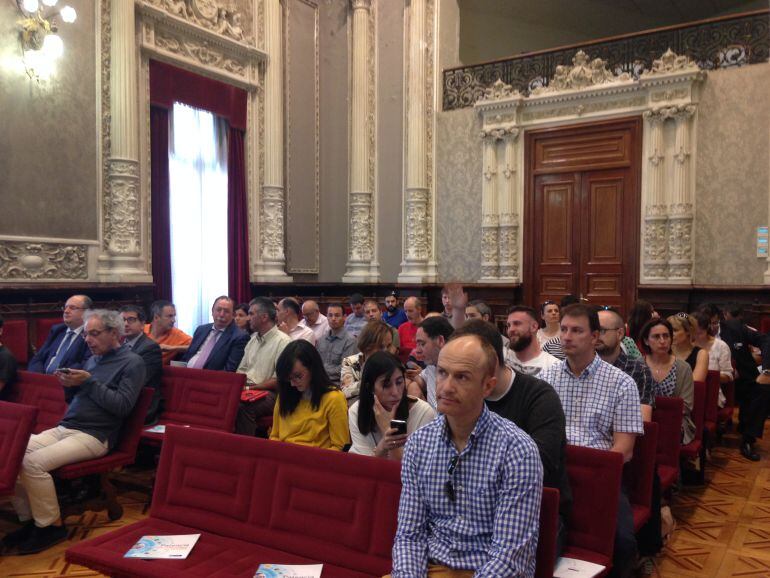 Asistentes a la jornada hoy en Palencia