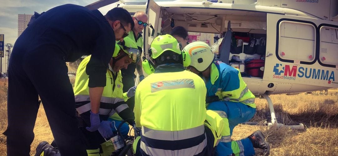 El accidente ha ocurrido en un taller situado en la calle Río Tormes.