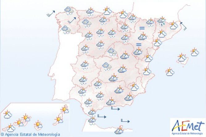 Previsión para el sábado