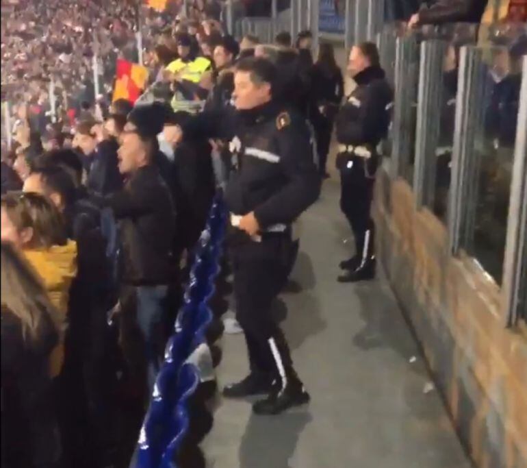 Imagen del Policía en el Estadio Olímpico de Roma.