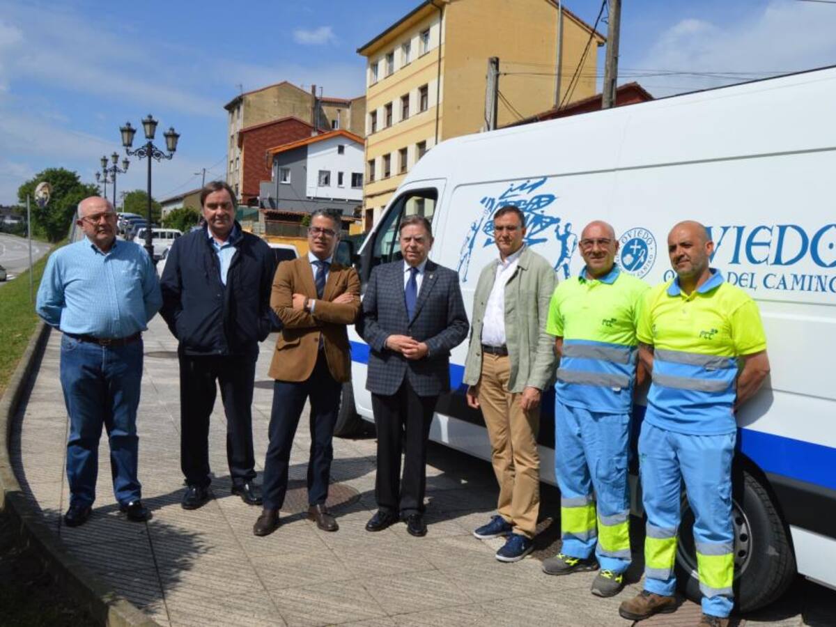 El Ayuntamiento de Oviedo estrena un nuevo sistema para limpiar grafitis de manera rápida