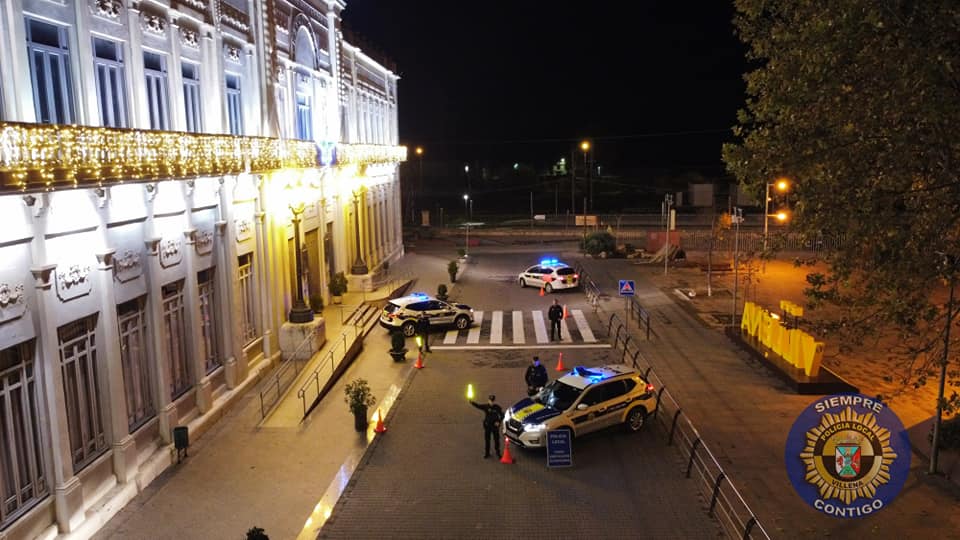 Controles de la policía local de Villen