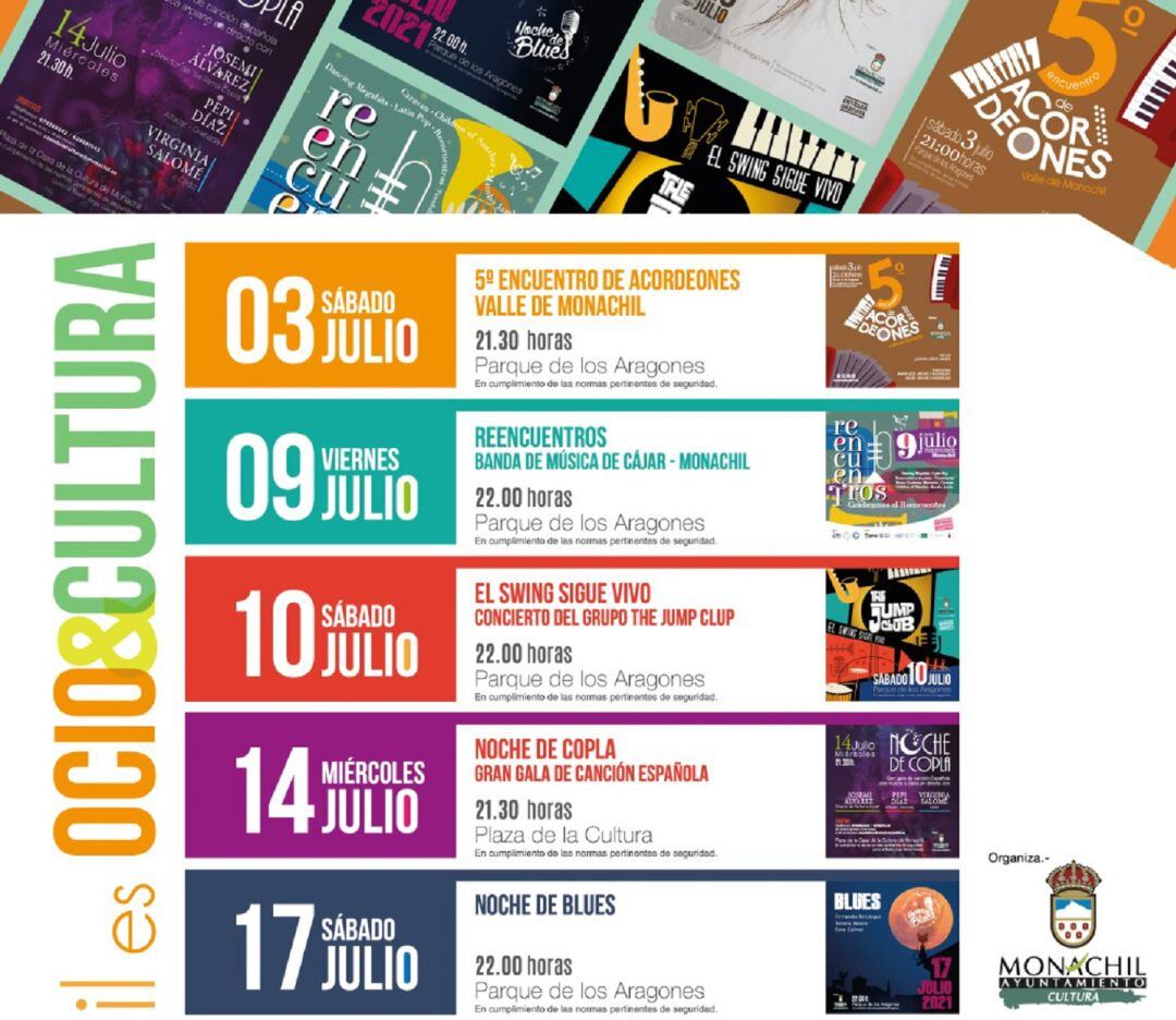 Programación de actividades culturales