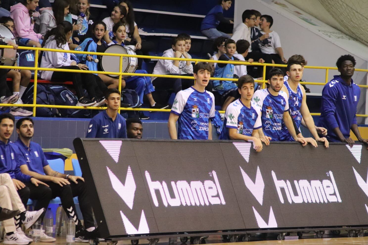 Javier Tejedor en el banquillo del CB Zamora