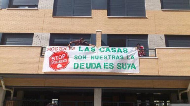 Edificio ocupado "La Dignidad" en Móstoles