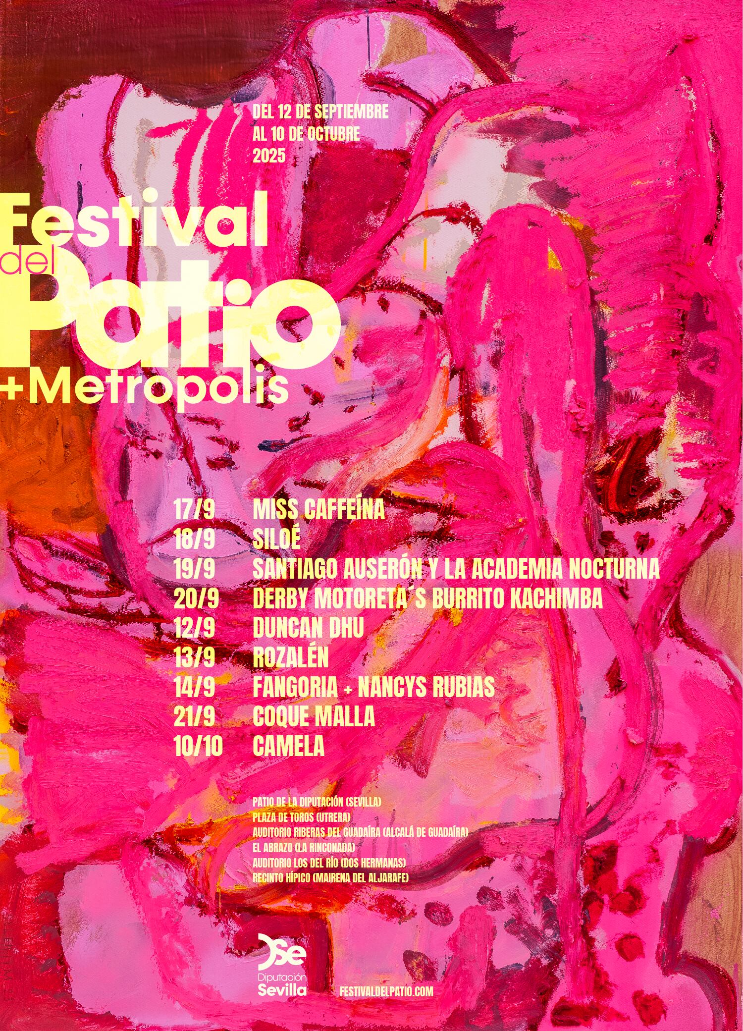 Cartel del festival musical del Patio+Metrópolis
