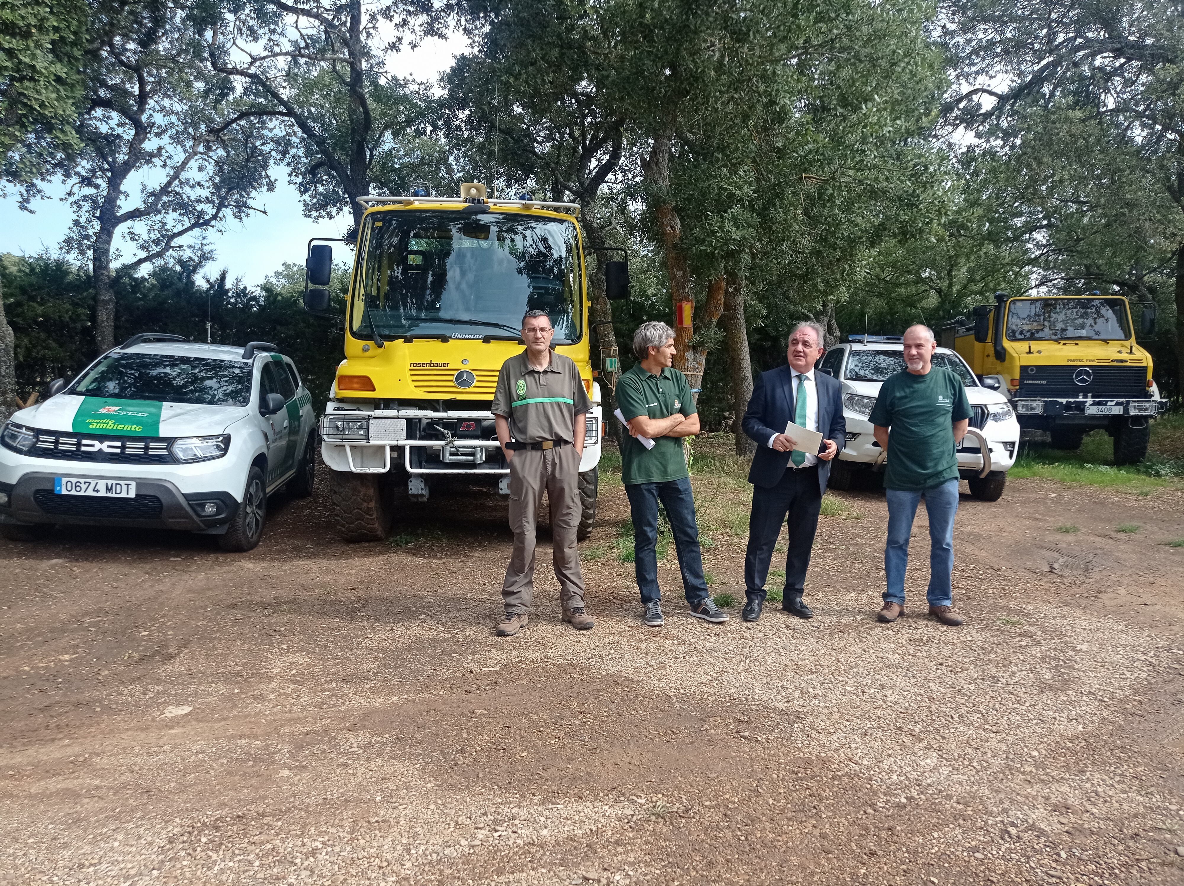 Presentación del dispositivo contra incendios en Palencia