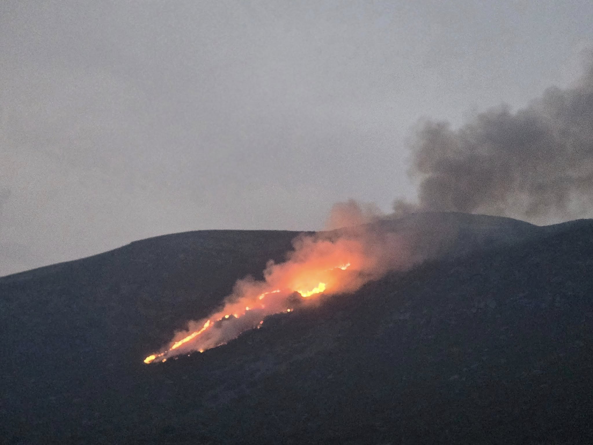 Incendio en el Golobar, en la Montaña Palentina.