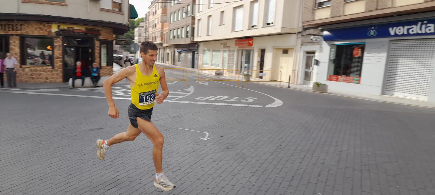 Andrés Micó durante la carrera