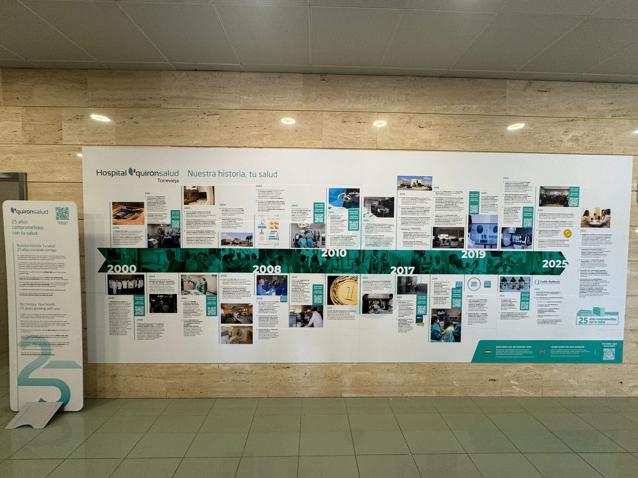 Mural Conmemorativo 25 Años Hospital Quirónsalud Torrevieja