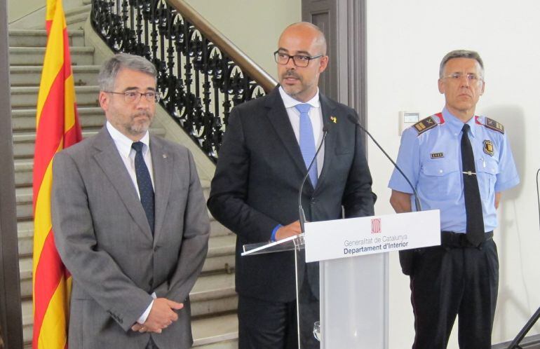 Imagen de la rueda de prensa en la que se ha hecho oficial el nombramiento de Miquel Esquius