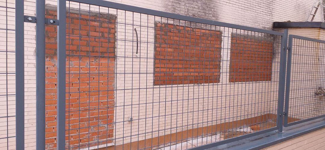 El edificio ya tapiado en Parla