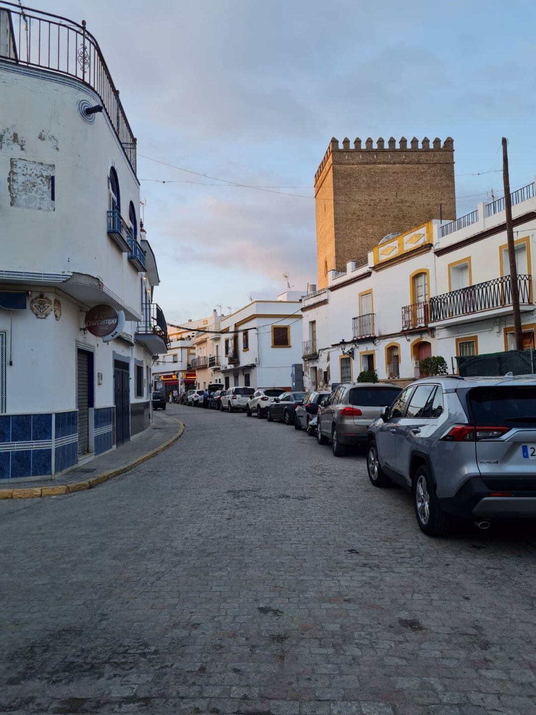 Una calle del centro de La Algaba