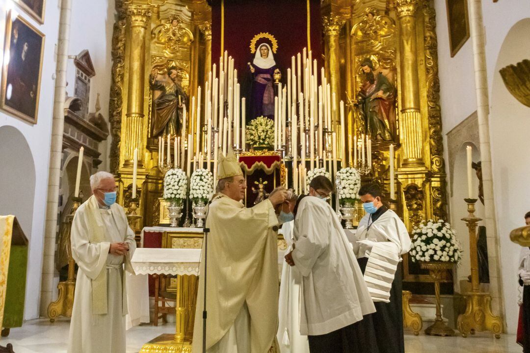 Imagen de la función a Santa Marta celebrada recientemente por la hermandad homónima del Lunes Santo