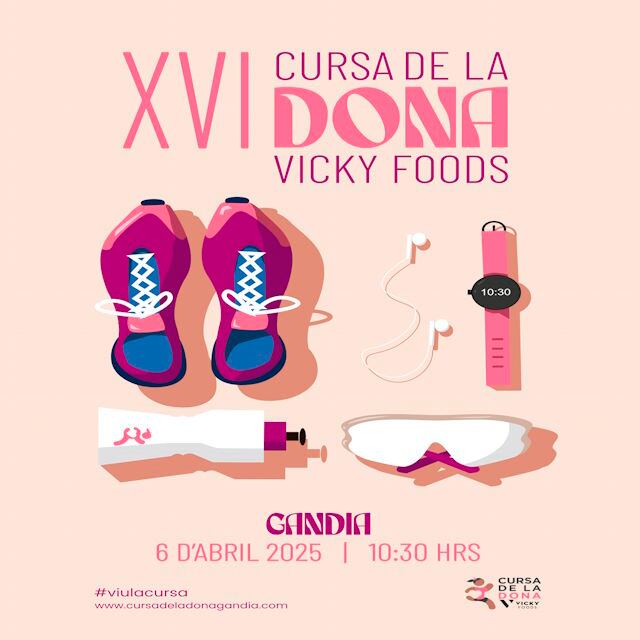 Cartel de la XVI edición de la Cursa de la Dona Vicky Foods
