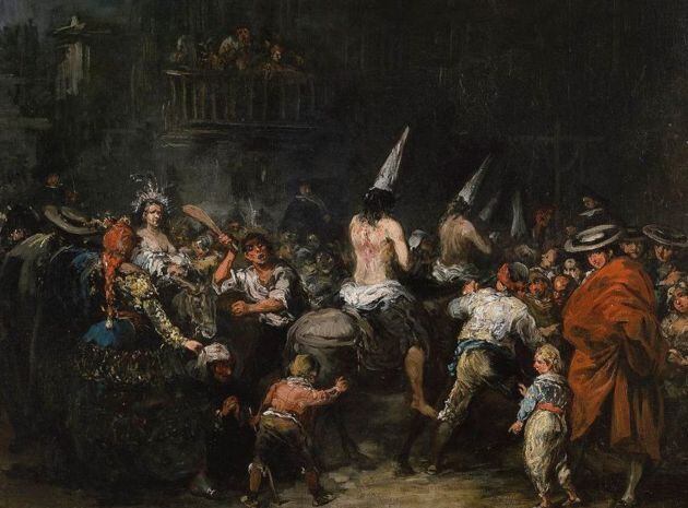 Cuadro &#039;Condenados por la Inquisición&#039;, de Eugenio Lucas, siglo XIX, Museo del Prado.