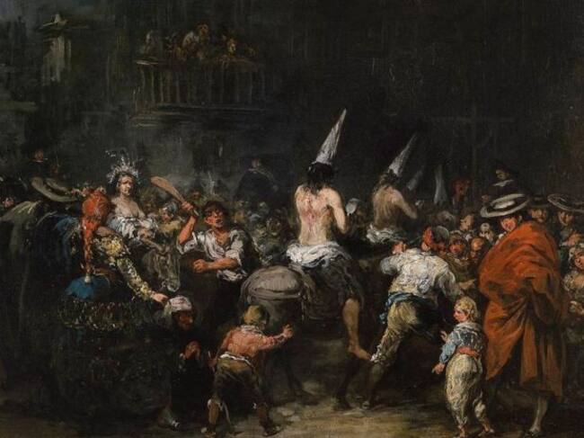 Cuadro 'Condenados por la Inquisición', de Eugenio Lucas, siglo XIX, Museo del Prado.