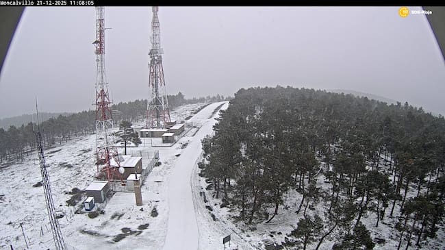 Imagen del Alto Moncalvillo en La Rioja el 21 de diciembre, coincidiendo con la llegada del invierno.