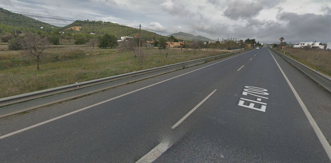 Tramo de la carretera donde ha ocurrido el accidente mortal