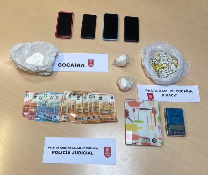 Tres detenidos en la Comarca de Pamplona por tráfico de drogas