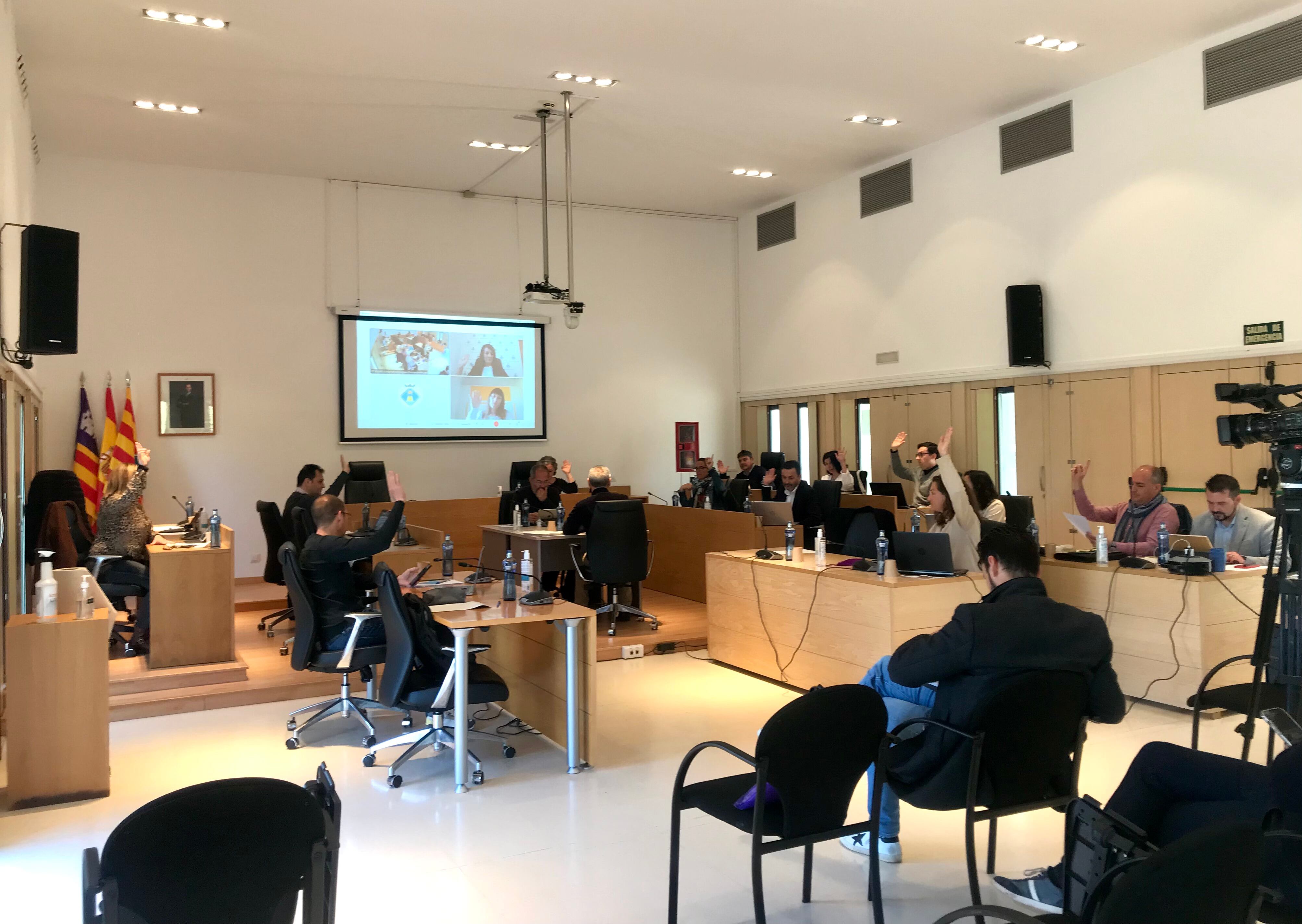 Imagen del pleno en el Consell de Formentera