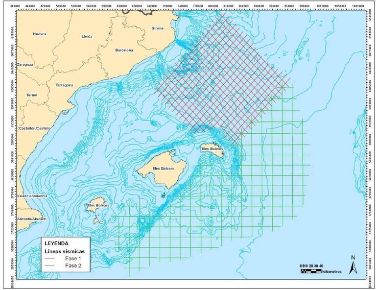 El mapa de prospeccions de Spectrum. / ANG