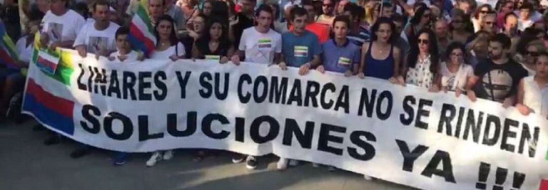 Foto de archivo de una de las manifestaciones organizadas por la plataforma TAUPL.