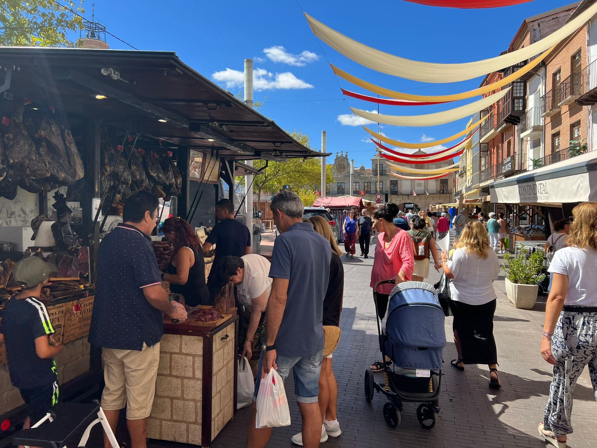 Ambiente de mercado en la Semana Renacentista de Medina del Campo