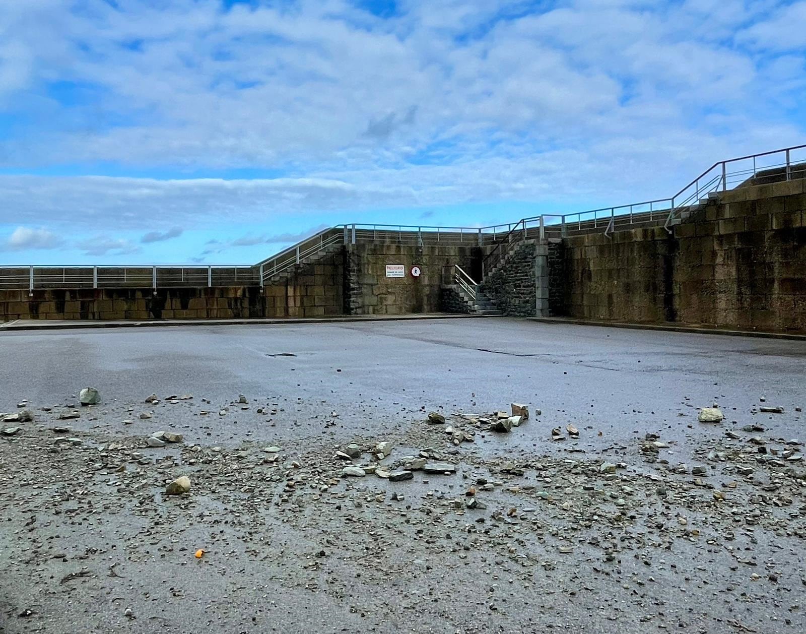 Incidencias temporal marítimo en el Puerto de San Esteban (Muros de Nalón)