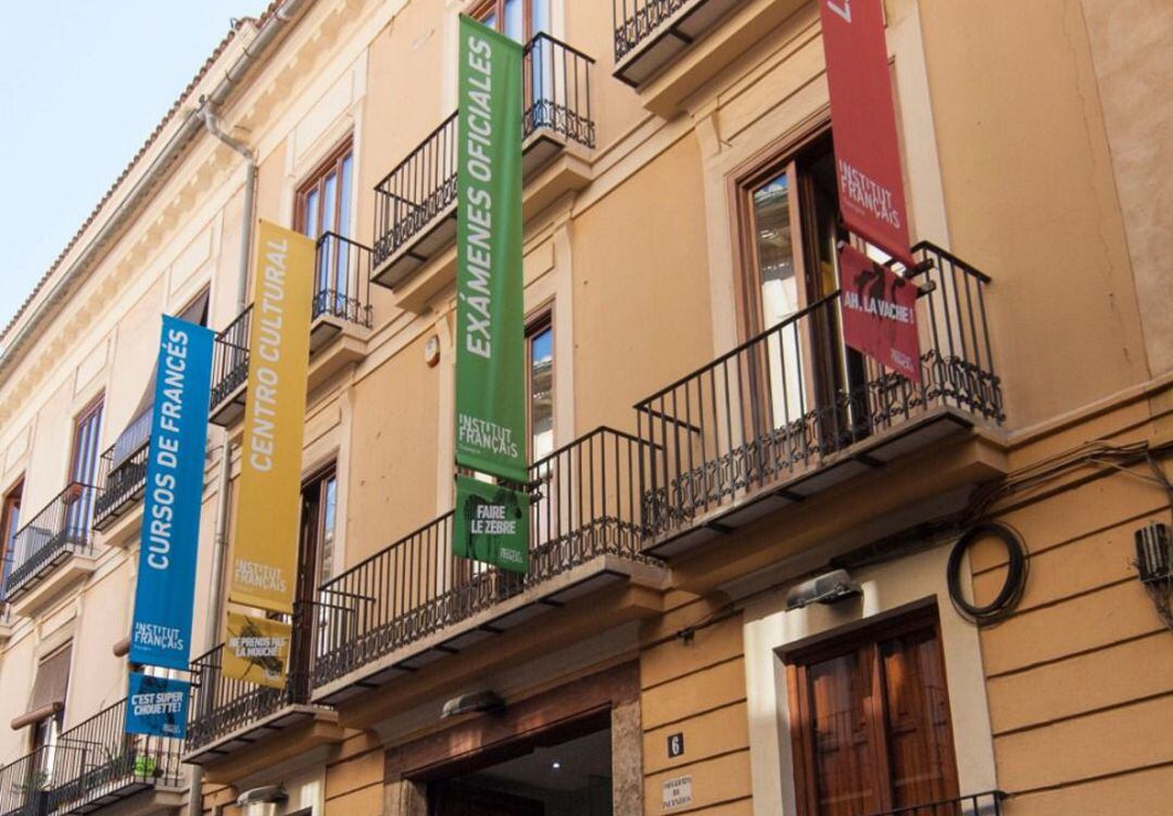 Fachada del Instituto Francés de València, en el centro de la ciudad. 