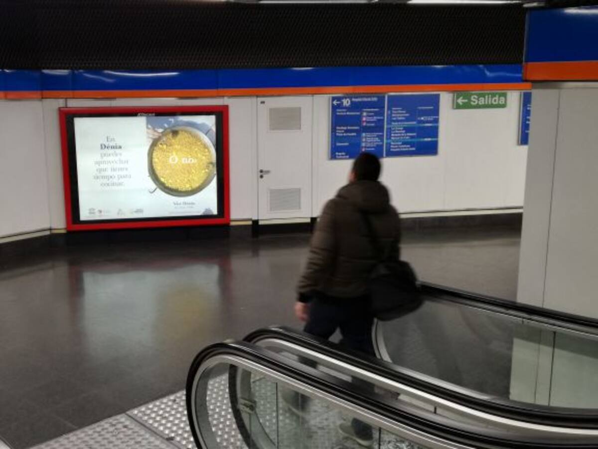 Dénia vuelve a promocionarse en el metro de Madrid