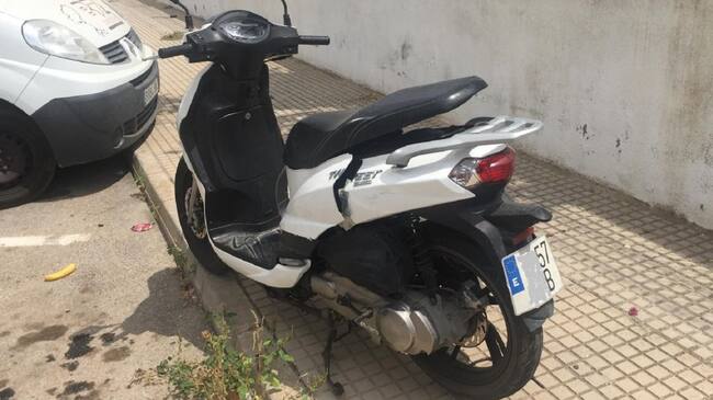 Imagen de una de las motos robadas