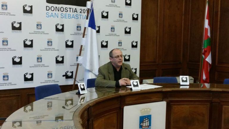 Izagirre en una comparecencia en el Ayuntamiento