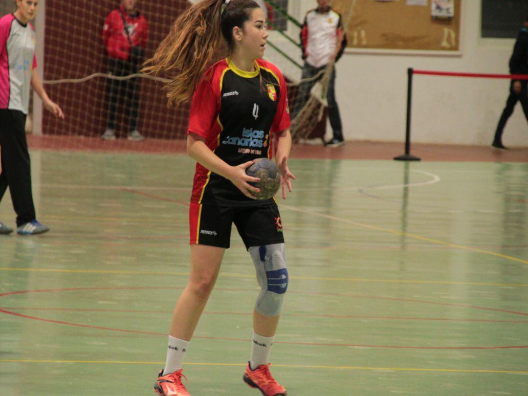 Ingrid Roger en uno de los partidos de la pasada temporada.