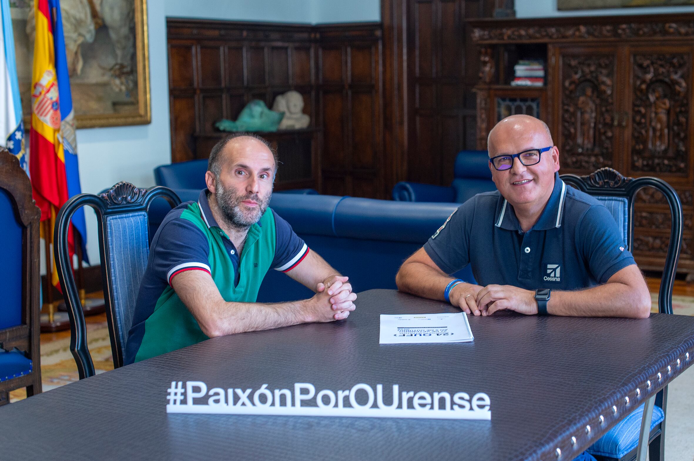 Foto de archivo. Reunión de traballo de Manuel Baltar (Presidente Deputación) con Gonzalo Pérez Jácome (Alcale do concello de Orense).