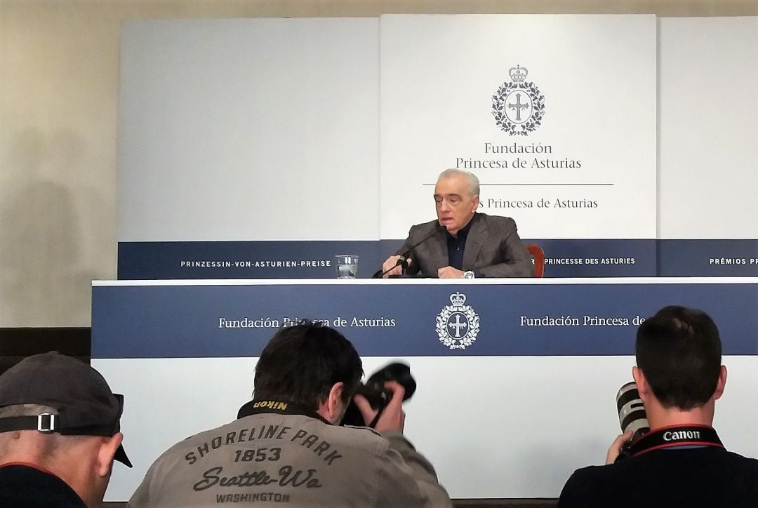 El cineasta Martin Scorsese comparece ante los medios de comunicacion en Oviedo