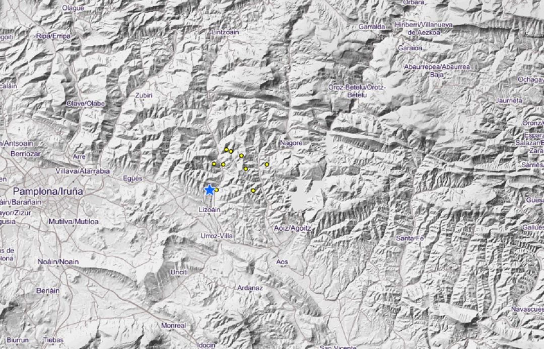 Navarra registra un terremoto de 2,7 grados sentido en varias localidades