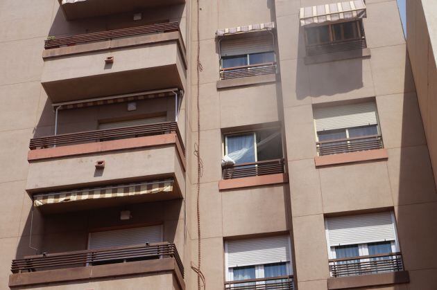 Piso afectado por el incendio