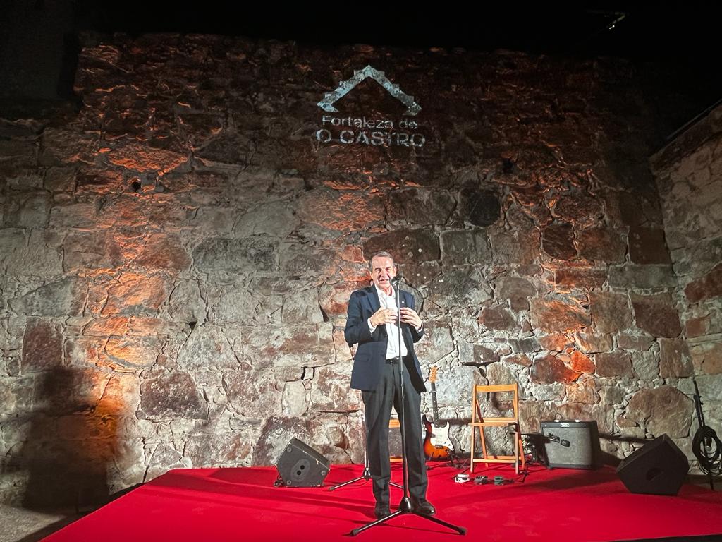 Abel Caballero durante el Acto de inauguración de la musealización de las galerías de O Castro en Vigo