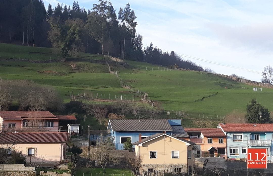 La fractura afecta a unos 3.000 metros cuadrados de ladera en San Mateo.